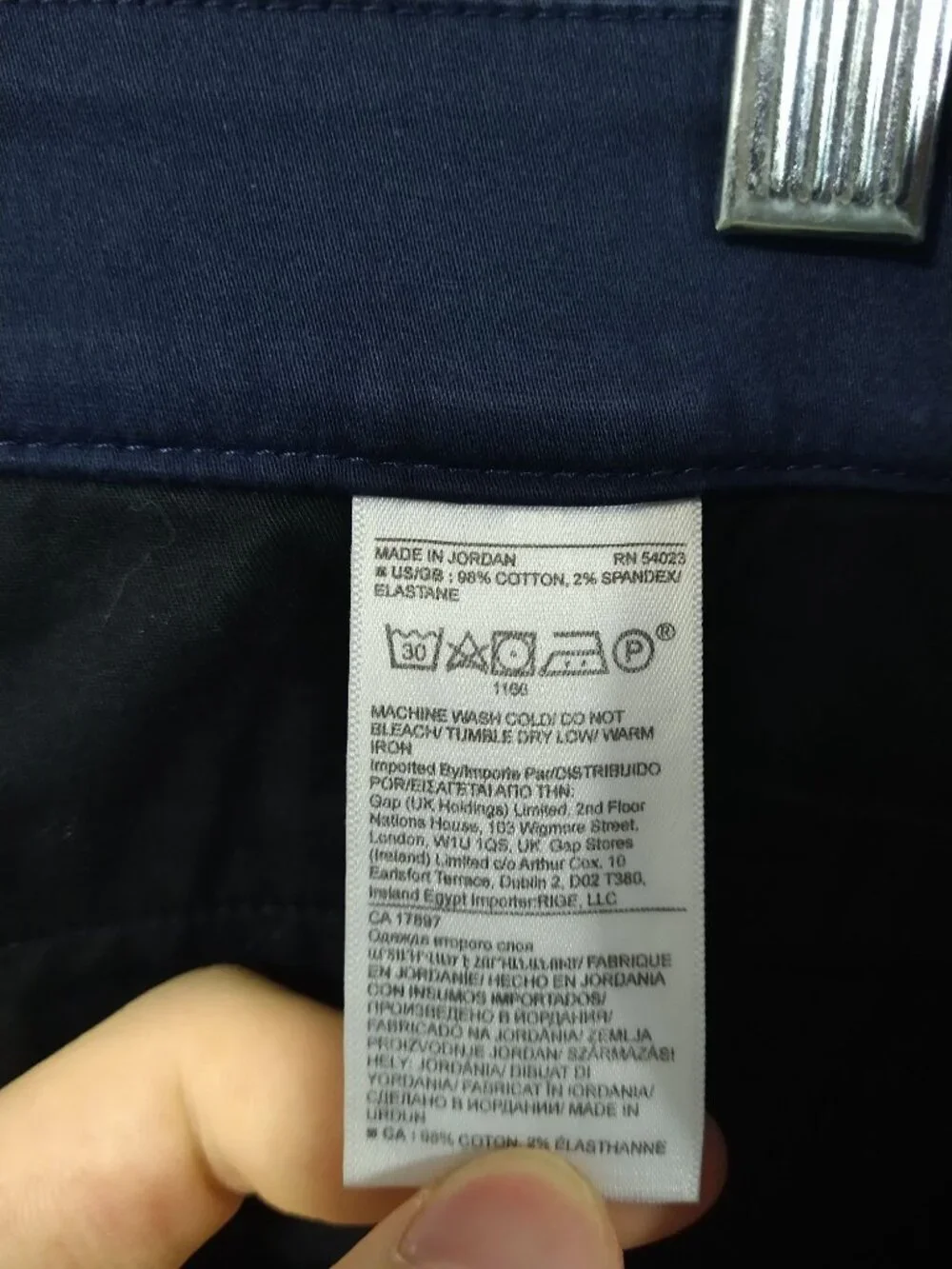 Banana Republic Pants Mens 36x32 Blue Traveler Chino Slim Fit Stretch High Rise
